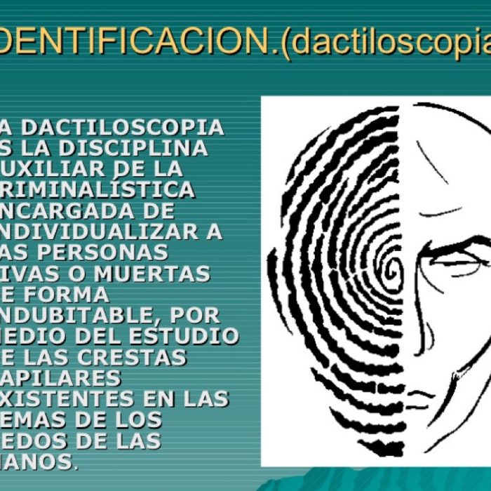 Dactiloscopia y Rastros